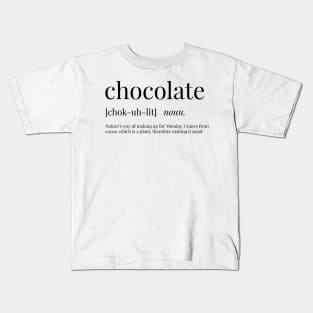 Chocolate Definition Kids T-Shirt